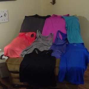 Bundle of 9 Athletic Tops 7of the 8 are Danskin
